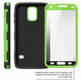 i-Blason S5-ARMOR-GREEN Armorbox Dual Layer Hybrid Full-body Protective Case for Galaxy S5