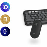 Logitech 920-012200 Pebble 2 Combo for Mac Wireless Keyboard and Mouse