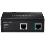 TRENDnet TI-E100 Industrial Gigabit PoE+ Extender, TI-E100, Single Port PoE, Power Over Ethernet, Supports PoE (15.4W) and PoE+ (30W), Extends 100m, Cascade 2 Units for Distance Up to 300m (984 ft.), IP30