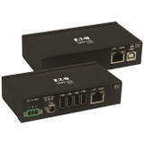 Tripp Lite B203-104-IND-ER 4-Port Industrial USB over Cat6 Extender ESD Protection PoC USB 2.0 Mountable 330 ft. TAA