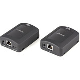 StarTech USB2001EXT2PNA USB 2.0 Extender over Cat5e or Cat6 RJ45 Cable - 330ft/100m USB Extender Adapter Kit w/ ESD - Locally or Remotely Powered