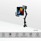 CTA Digital Custom Flex Desk Clamp Mount for 7-14 Inch Tablets, including iPad 10.2-inch (7th/ 8th/ 9th Generation)