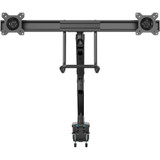 StarTech.com Desk Mount Dual Monitor Arm with USB & Audio, Slim Dual Monitor VESA Mount up to 32" (17.6lb/8kg) Displays, C-Clamp/Grommet