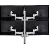 Atdec Modular AWMS-4-4675-H-S Desk Mount for Monitor, Flat Panel Display, Curved Screen Display - Silver