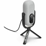 JLab JBuds Talk Wired Condenser, Dynamic Microphone for Studio, Podcasting, Gaming, Recording - White