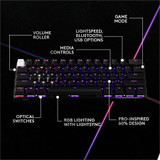 Logitech G PRO X 60 LIGHTSPEED Wireless Gaming Keyboard, Ultra Compact TKL 60% Mechanical Keyboard for Windows PC, LIGHTSYNC RGB, Dual-Shot PBT Keycaps, GX Optical Linear Switches, Black