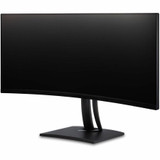 ViewSonic ColorPro VP3456a - 34" 21:9 Curved UWQHD Monitor with 75Hz, FreeSync, 100W USB C, RJ45, sRGB - 400 cd/m&#178;