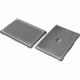 MAXCases HP-ESF-FCB-G10-GRY Extreme Shell-F2 Slide Case for Fortis Chromebook G10 11" and Clamshell Chrombook 11" G8/G9 (Gray/Clear)