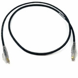 Ortronics 28awg Reduced diameter C6A/10G channel cord Black 25FT