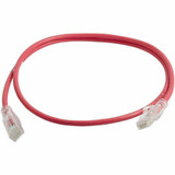 Ortronics 28awg Reduced diameter C6A/10G channel cord Red 25FT