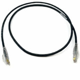 Ortronics 28awg Reduced diameter C6A/10G channel cord Black 7FT