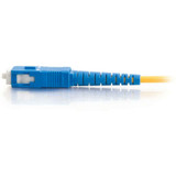 C2G-1m SC-SC 9/125 OS1 Simplex Singlemode PVC Fiber Optic Cable - Yellow