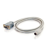 C2G 25041 6ft DB9 Female to 8-pin Mini Din Male Adapter Cable