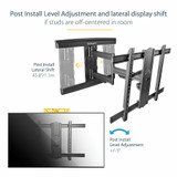 StarTech.com TV Wall Mount for up to 80" VESA Mount Displays - Low Profile Full Motion TV Mount - Heavy Duty Adjustable Articulating Arm