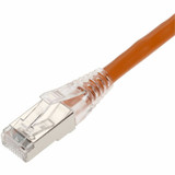 AddOn 25ft Orange CAT 6 Shielded PVC Ethernet Cable Snagless Easy Clear Boot TAA RJ-45 M/M