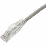 AddOn 30ft Gray CAT 6 PVC Ethernet Cable Snagless Easy Clear Boot TAA RJ-45 M/M
