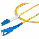 StarTech.com 5m (16.4ft) LC to SC (UPC) OS2 Single Mode Simplex Fiber Optic Cable, 9/125, 40G/100G, Low Insertion Loss, LSZH Jumper Cord