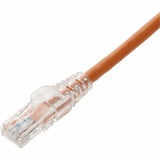 AddOn 25ft Orange CAT 6 PVC Ethernet Cable Snagless Easy Clear Boot TAA RJ-45 M/M