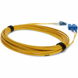 AddOn ADD-SC-LC-10M9SMFP-YW-TAA Fiber Optic Duplex Patch Network Cable