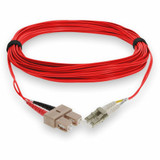 AddOn ADD-SC-LC-10M5OM4-RD Fiber Optic Duplex Patch Network Cable