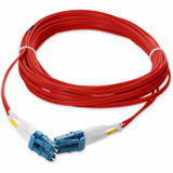 AddOn 3m LC (Male) to LC (Male) Red OS2 Duplex Fiber OFNR (Riser-Rated) Patch Cable