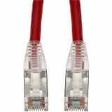 AddOn ADD-30FCAT6S-RD-TAA 30ft Black CAT 6 Shielded PVC Ethernet Cable Snagless Easy Clear Boot TAA RJ-45 M/M