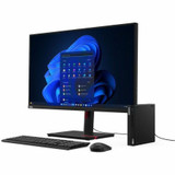 Lenovo ThinkCentre M70q Gen 5 12TD001HUS Desktop Computer - Intel Core i5 14th Gen i5-14400T - 32 GB - 1 TB SSD - Tiny - Black