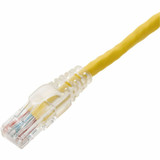 AddOn 2ft Yellow CAT 6A PVC Ethernet Cable Snagless Easy Clear Boot TAA RJ-45 M/M