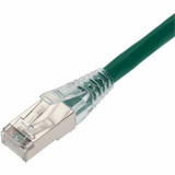 AddOn 20m Green CAT 6A Shielded PVC Ethernet Cable Snagless Easy Clear Boot RJ-45 M/M