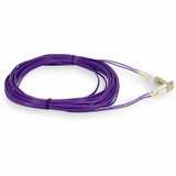 AddOn 8m LC (Male) to LC (Male) Purple OM4 Duplex Fiber OFNR (Riser-Rated) Patch Cable