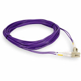 AddOn 8m LC (Male) to LC (Male) Purple OM4 Duplex Fiber OFNR (Riser-Rated) Patch Cable
