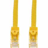 AddOn 2ft Yellow CAT 6A PVC Ethernet Cable Snagless Easy Boot RJ-45 M/M