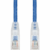 AddOn 1ft Blue CAT 6 PVC Ethernet Cable Snagless Easy Clear Boot TAA RJ-45 M/M