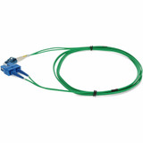 AddOn 2m SC (Male) to LC (Male) Green OS2 Duplex Fiber OFNR (Riser-Rated) Patch Cable