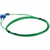AddOn 2m SC (Male) to LC (Male) Green OS2 Duplex Fiber OFNR (Riser-Rated) Patch Cable