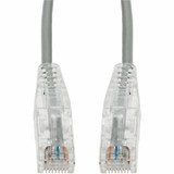 AddOn 1ft Gray CAT 6A Slim PVC Ethernet Cable Snagless Clear-Claw RJ-45 M/M