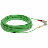 AddOn 15m SC (Male) to LC (Male) Green OM4 Duplex Fiber OFNR (Riser-Rated) Patch Cable