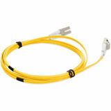 AddOn ADD-LC-LC-1M6MMF-YW-TAA Fiber Optic Duplex Patch Network Cable