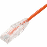 AddOn 2ft Orange CAT 6A Slim PVC Ethernet Cable Snagless Clear-Claw RJ-45 M/M
