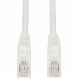 AddOn 1ft White CAT 6 PVC Ethernet Cable Snagless Easy Clear Boot TAA RJ-45 M/M