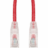 AddOn 2ft Red CAT 6A PVC Ethernet Cable Snagless Easy Clear Boot TAA RJ-45 M/M