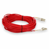AddOn 15m LC (Male) to LC (Male) Red OM4 OFNR (Riser-Rated) TAA Compliant Patch Cable