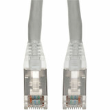 AddOn 50ft Gray CAT 6A Shielded PVC Ethernet Cable Snagless Bubble Boot RJ-45 M/M