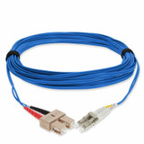 AddOn 3m SC (Male) to LC (Male) Blue OM4 Duplex OFNR (Riser-Rated) Fiber Patch Cable