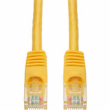AddOn 12ft Yellow CAT 5E PVC Ethernet Cable Snagless Bubble Boot RJ-45 M/M