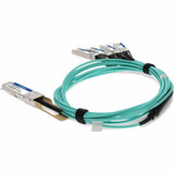 Mellanox MFA7A50-C005 Compatible 100GBase-AOC QSFP28 to 4xSFP28 Active Optical Cable (850nm, MMF, 5m)