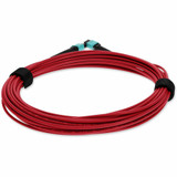 AddOn ADD-MPOMPO-3M5OM4P-RD Fiber Optic Patch Network Cable