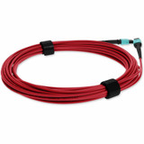 AddOn ADD-MPOMPO-3M5OM4P-RD Fiber Optic Patch Network Cable