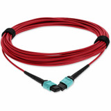 AddOn ADD-MPOMPO-3M5OM4P-RD Fiber Optic Patch Network Cable