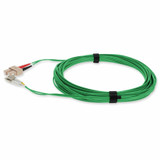 AddOn 2m SC (Male) to LC (Male) Green OM4 Duplex Fiber OFNR (Riser-Rated) Patch Cable